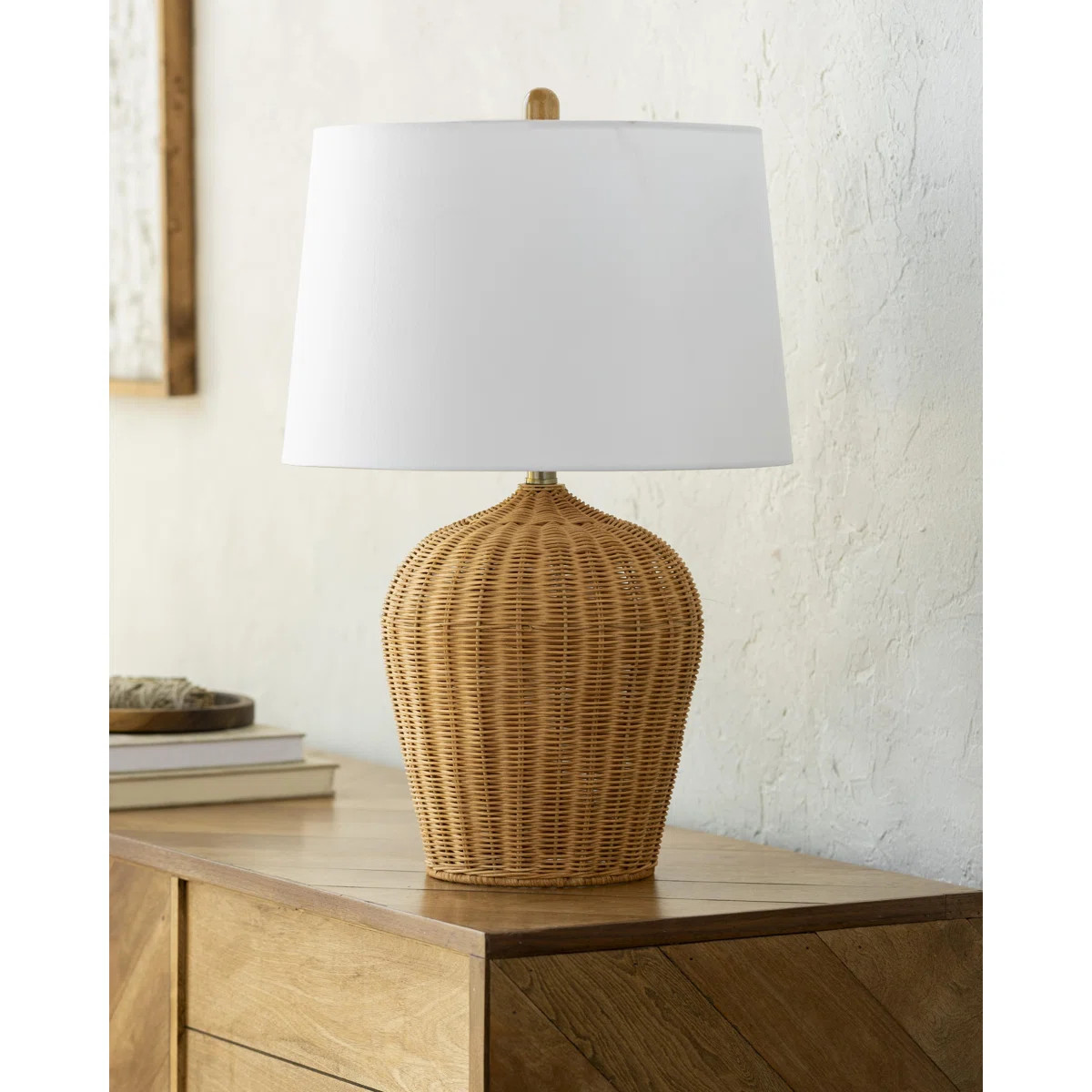 Add a touch of rustic charm to your home with this table lamp. It features a rounded silhouette w... | Wayfair North America