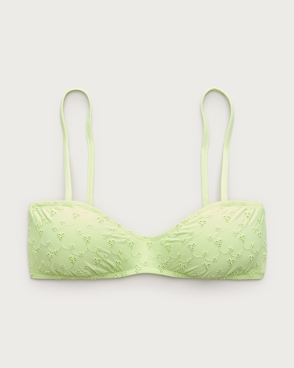 Wave eyelet bikini top | J. Crew US