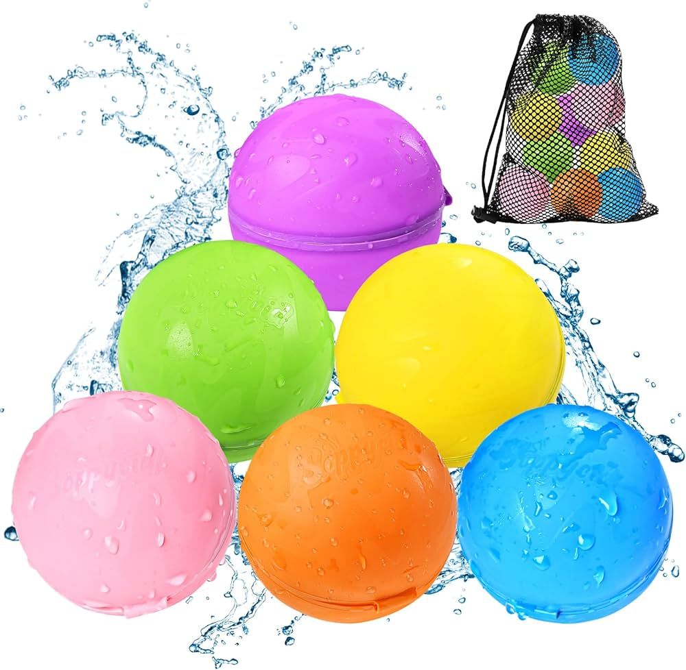 SOPPYCID Reusable Water balloons, Summer Toy Water Toy for Boys and Girls, Pool Beach Toys for Ki... | Amazon (US)