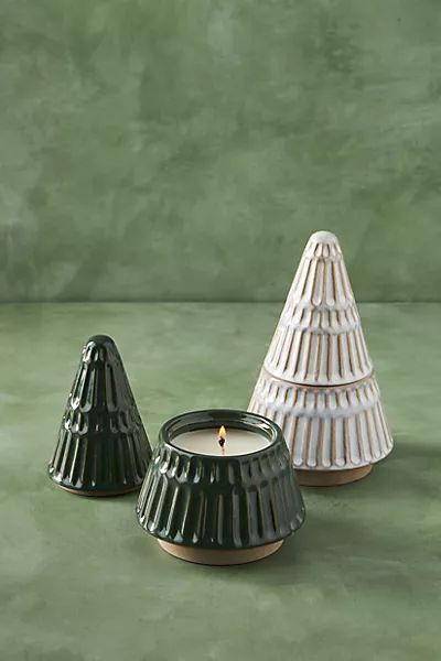 Evergreen Tree Ceramic Candle | Anthropologie (US)