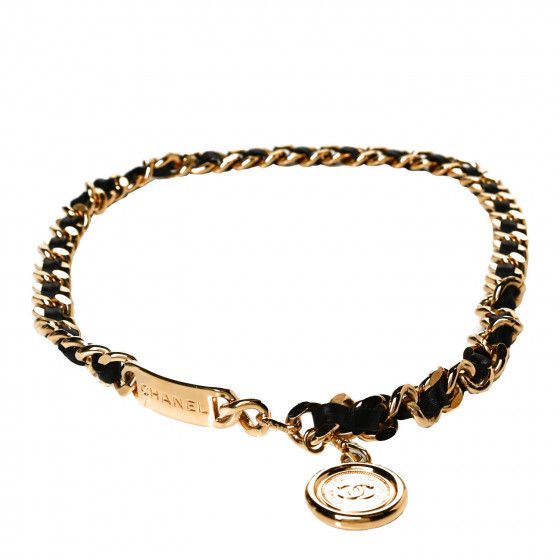 CHANEL

Lambskin Chain 31 Rue Cambon Medallion Belt Gold Black | Fashionphile