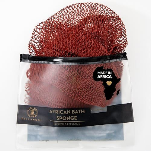 BELLANOMI African Exfoliating Net Sponge, Authentic, Ethically sourced from Nigeria, 45 inches Lo... | Amazon (US)