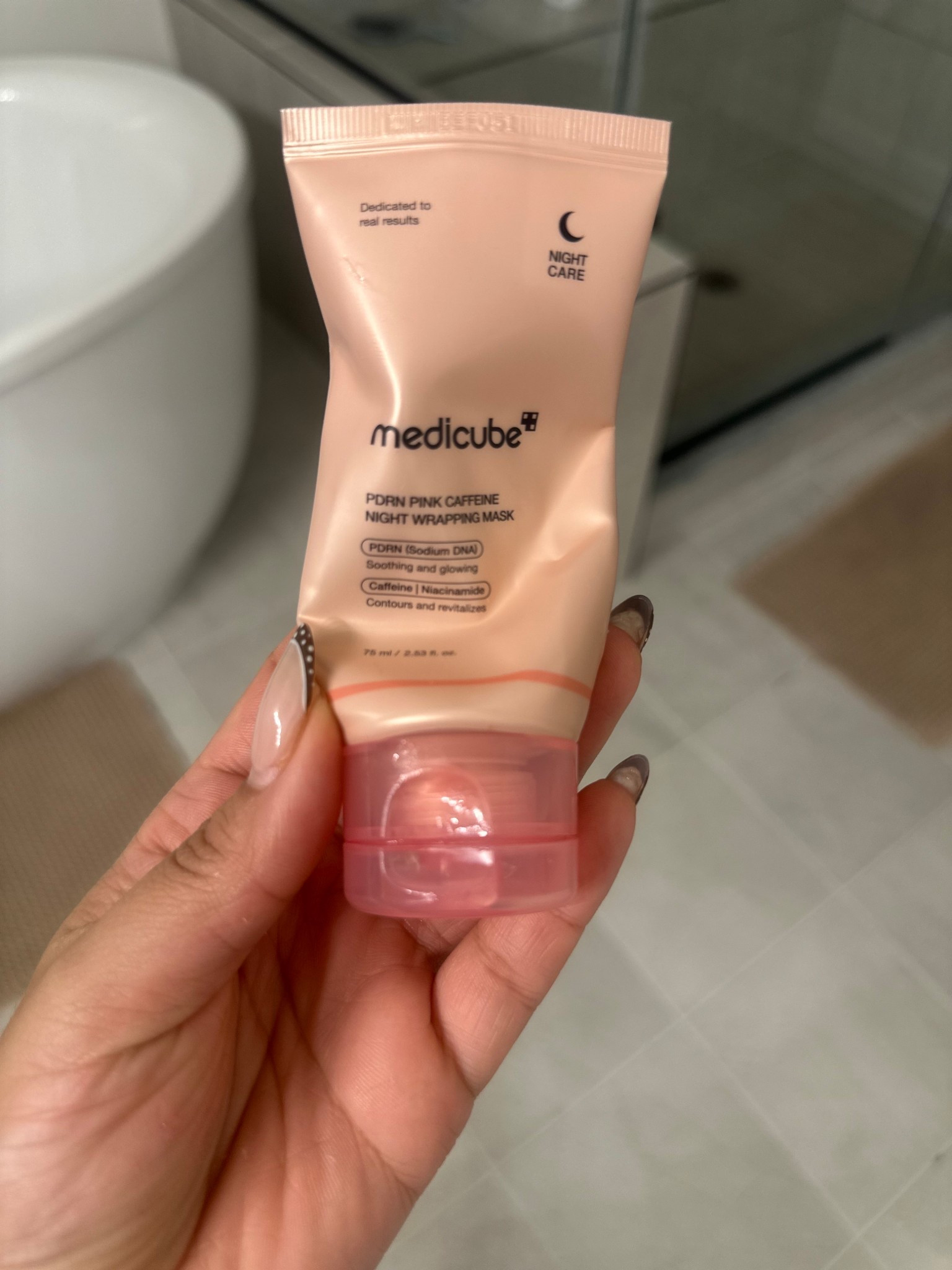 As made incredibly obvious by the shape of the tube, I love this Medicube PDRN Pink Caffeine Night Wrapping mask so much! Always leaves my face dewy and moisturized 🙌🏾#skincare #overnightmask #collagenmask 

#LTKselfcare #LTKBeauty

#LTKBeauty #LTKselfcare