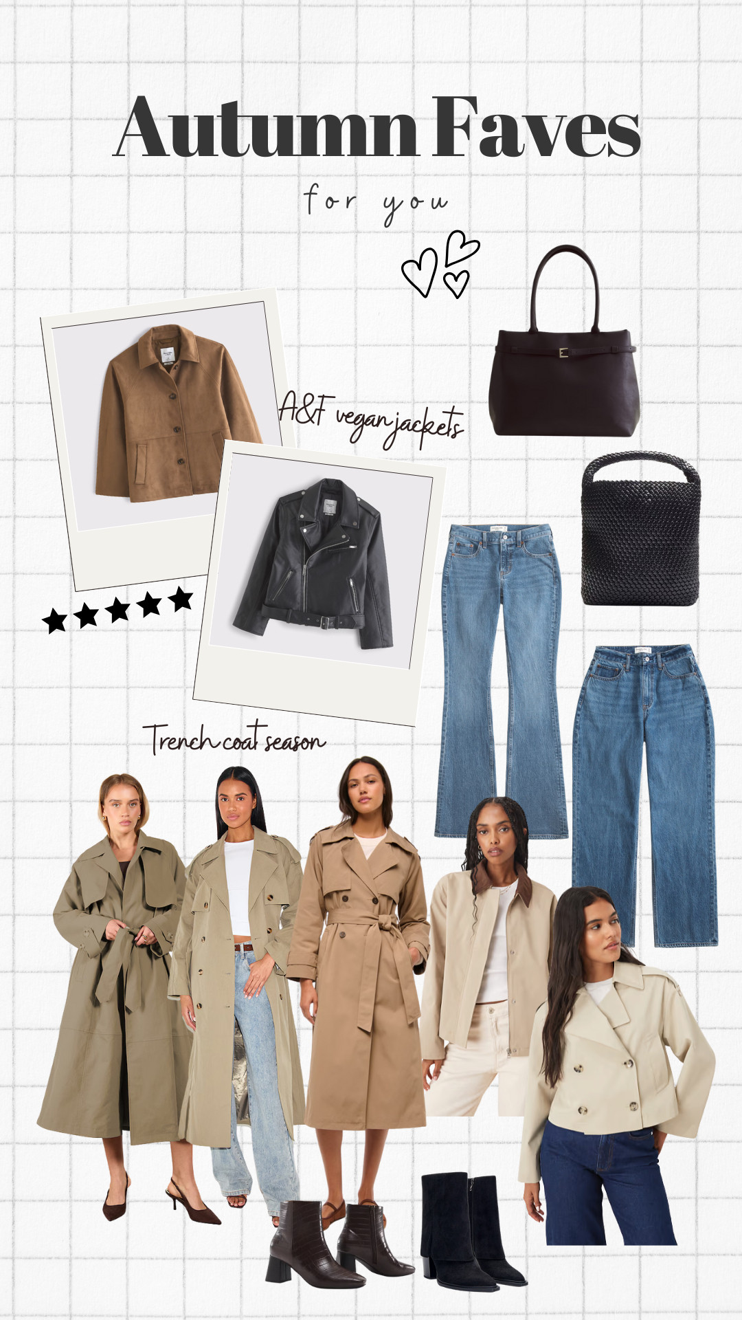 Autumn favourites, trending, transitional, vegan jackets, trench coat, autumn jackets, jeans, tote bag, boots, outfit inspiration  

 #LTKFashionMonth #LTKuk #LTKautumn