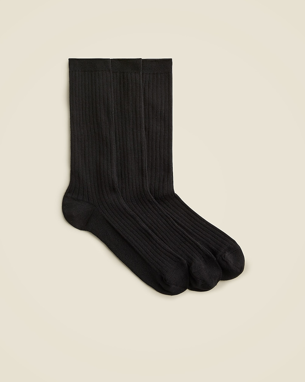 Ribbed cotton trouser socks three-pack | J. Crew US