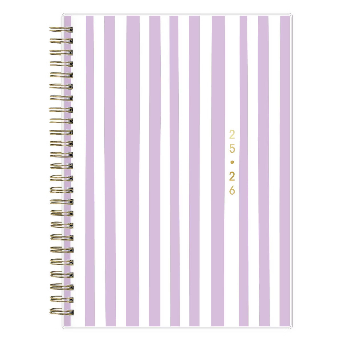 Blue Sky Brook Gossen Planner Notes 5.875"x8.625" Weekly/Monthly Wirebound 12 Month Purple Stripe... | Target