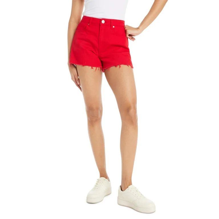 No Boundaries Juniors Seamed Denim Shorts, Sizes 1-21 | Walmart (US)