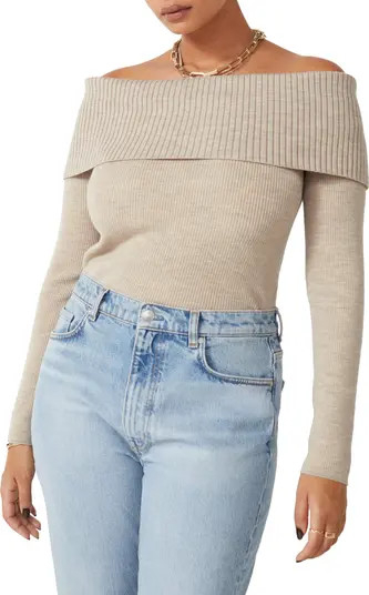 & Other Stories Off the Shoulder Rib Wool Blend Sweater | Nordstrom | Nordstrom
