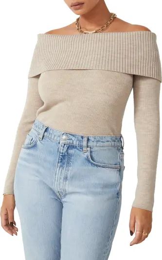 & Other Stories Off the Shoulder Rib Wool Blend Sweater | Nordstrom | Nordstrom