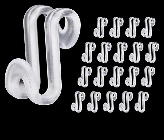 60 Pcs Clothes Hanger Connector Hooks, Mini Cascading Hanger Hooks for Velvet Huggable Hangers, W... | Amazon (US)
