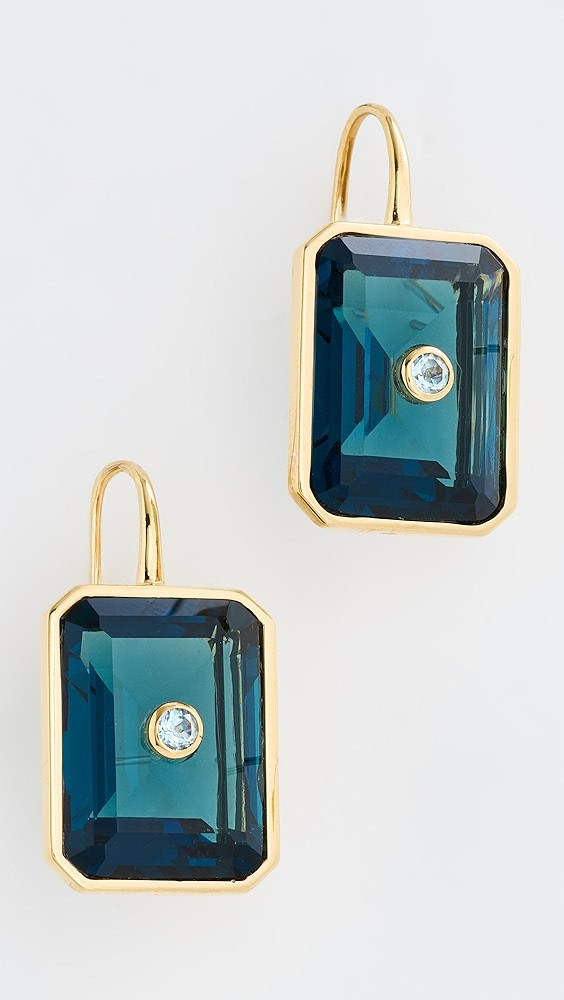 Tile Earrings In Denim | Shopbop