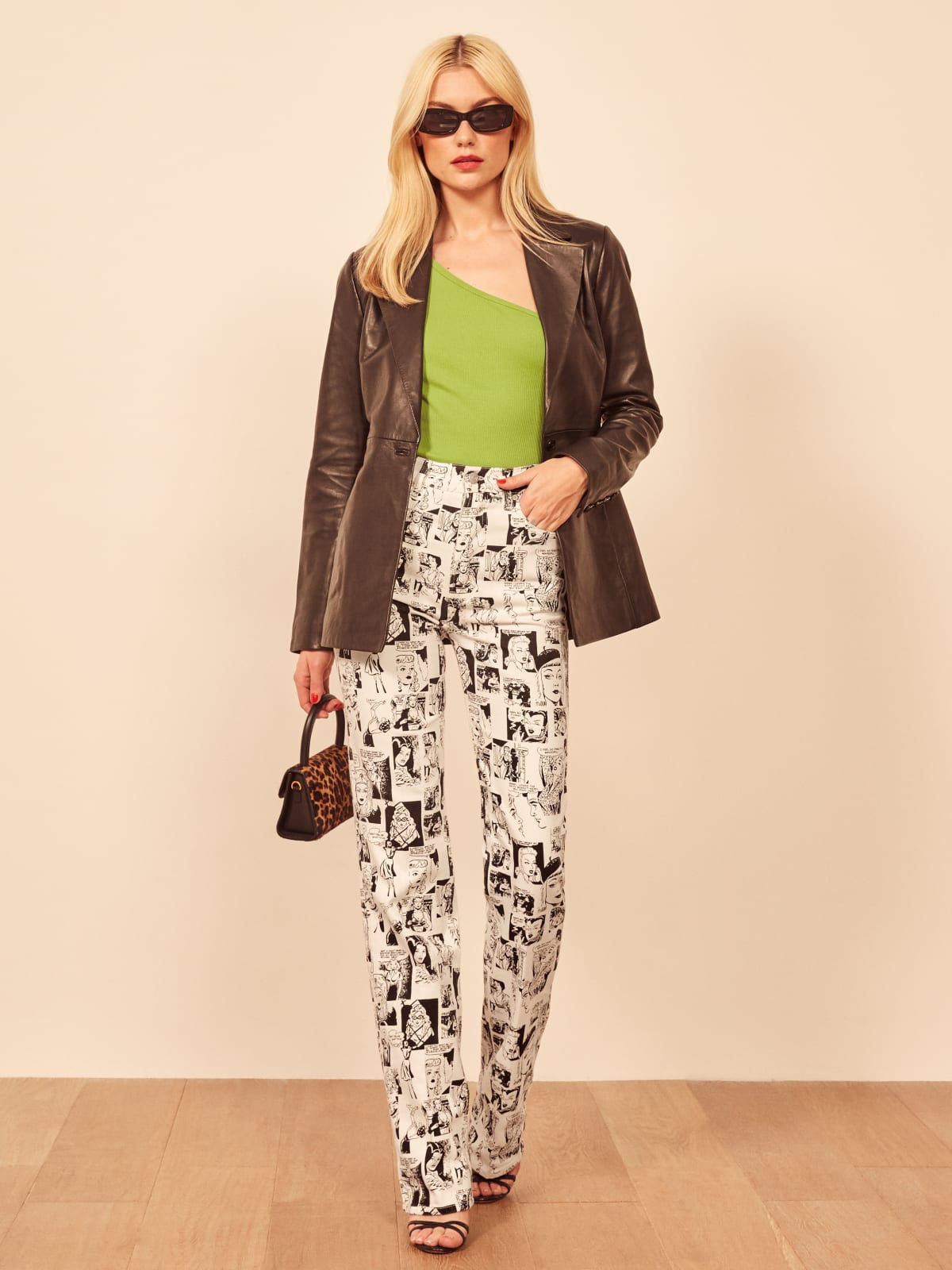 Newsprint High Rise Straight Long Jeans | Reformation (Global)