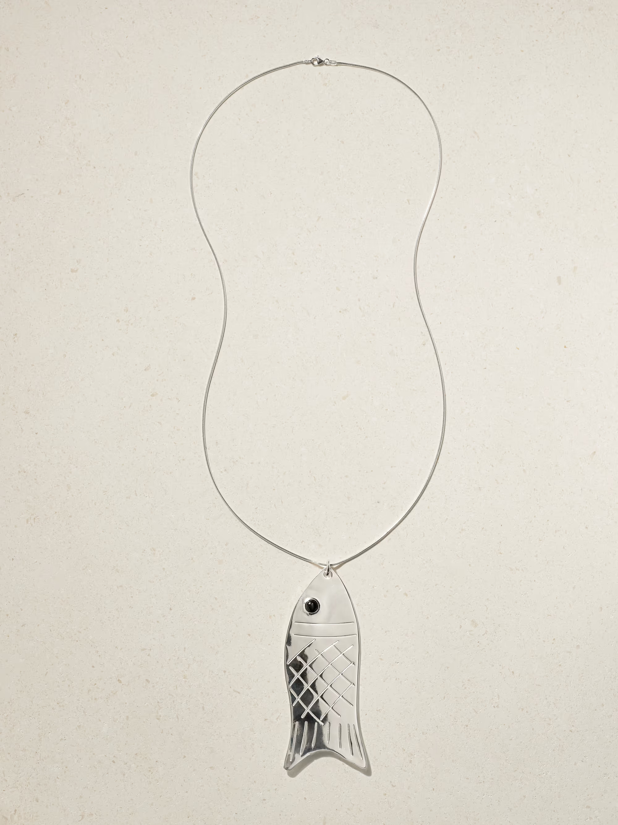 Silver onyx necklace | NET-A-PORTER (UK & EU)