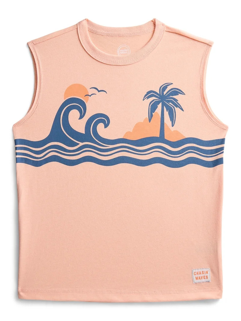Wonder Nation Little Boys Graphic Tank Top, Sizes 4-10 | Walmart (US)