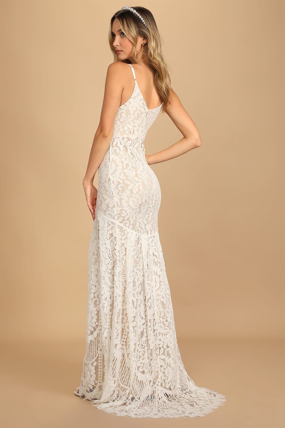 Flynn White Lace Maxi Dress | Lulus