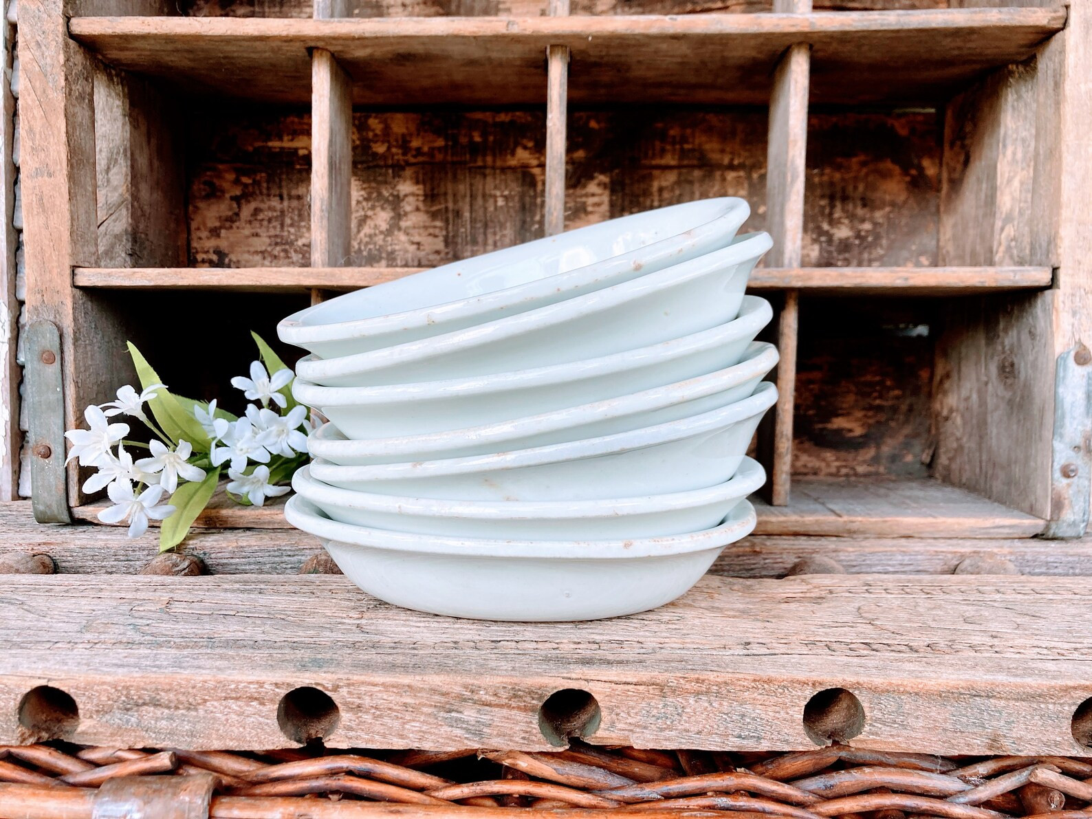 Vintage Ironstone White Soap Dish Ironstone Small Oval Dish - Etsy | Etsy (US)