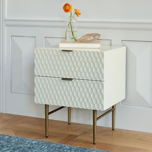 Audrey Nightstand - Parchment | West Elm (US)