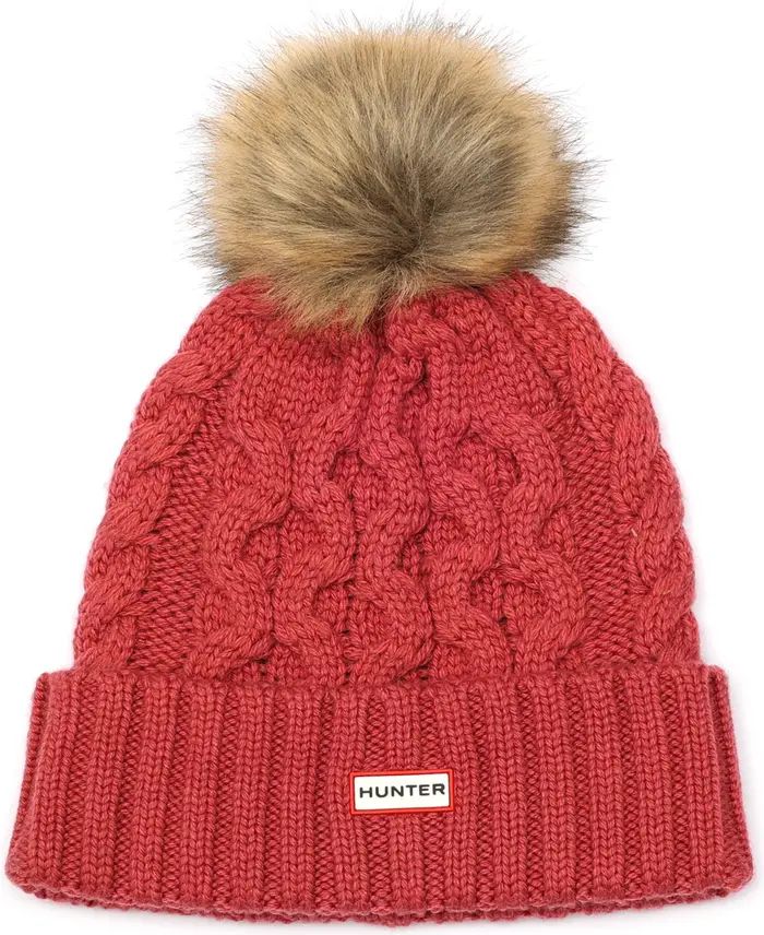 Cable Knit Pompom Beanie | Nordstrom