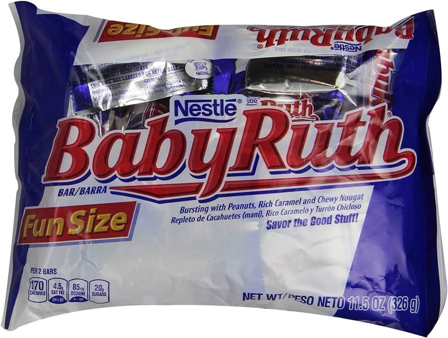 Baby Ruth Chocolate Bars, Fun Size, 11.5 oz | Amazon (US)