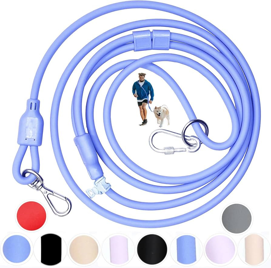 9-in-1 Hands Free Dog Leash Crossbody/Waist Blue Large Dogs | Amazon (US)