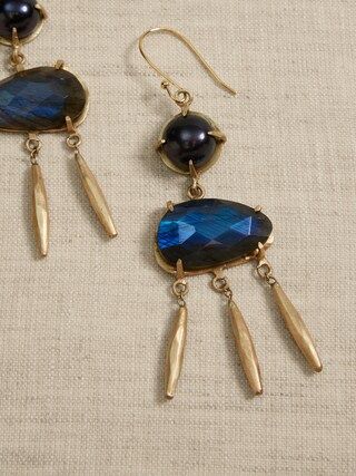 Alina Double Dangle Labradorite Earrings | Aureus + Argent | Banana Republic (CA)