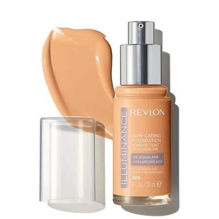 Revlon Illuminance Skin-Caring Liquid Foundation Makeup Medium Coverage 305 Medium Sand 1 fl oz | Walmart (US)