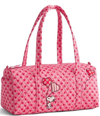 x Peanuts Snoopy Love is in the Air Small Original Zip Duffel Bag | Dillard's