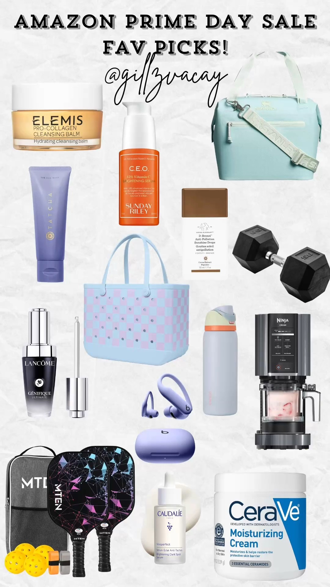 Amazon prime day sale alert. Self care. Beauty on sale. Workout outfit.
Home workout. Gym workout. Beach essentials. Brumate Tumbler. Beach bag. Beach tote. Bogg bag. Pickleball paddles set. Pickleball on sale. 
Summer outfit. Summer makeup. Lunch box. Stanley.
Odwalla. Summer Fridays vitamin c. Morning skincare routine. Evening night time skincare routine. Beats headphones. Bluetooth headphones. Travel essentials. Airport essentials. Protein ice cream. Ninja ice cream maker. Sorbet. Healthy food. Kitchens appliances on sale.
Home machines on sale. Airport flight skincare. Makeup. Elemis on sale. Cleansing balm. Matcha. Summer Friday’s dumbbells. Clean skincare. Healthy skin.

#LTKdayinmylife #LTKvlog #LTKSaleAlert