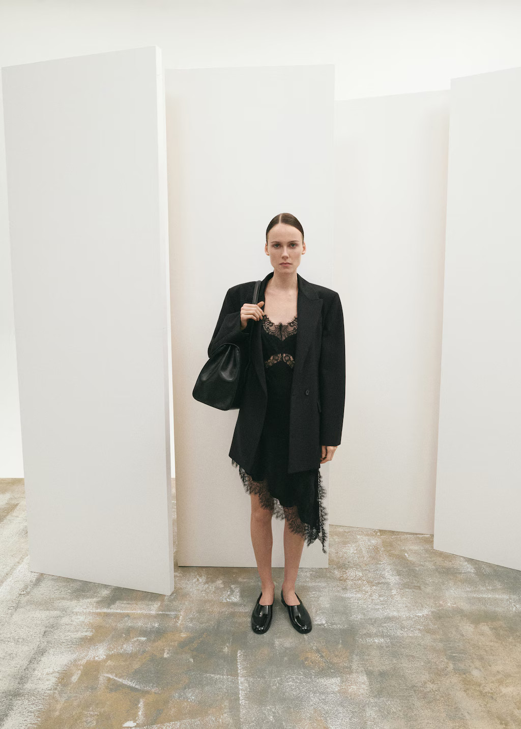 Lace top black - Woman - M - MANGO | Mango (US/MX/AU)