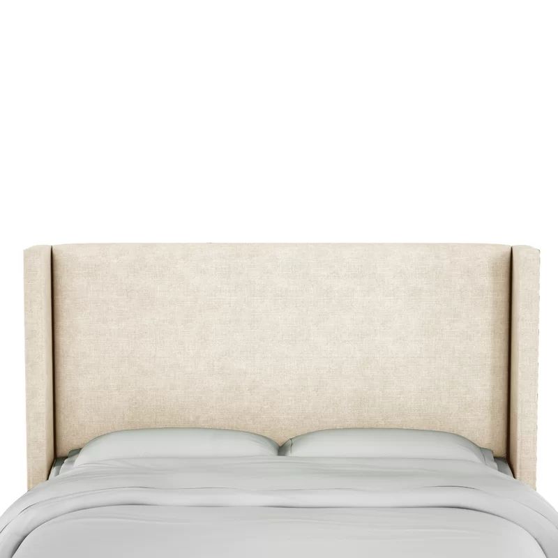 Hilley Linen Upholstered Wingback Headboard | Wayfair North America