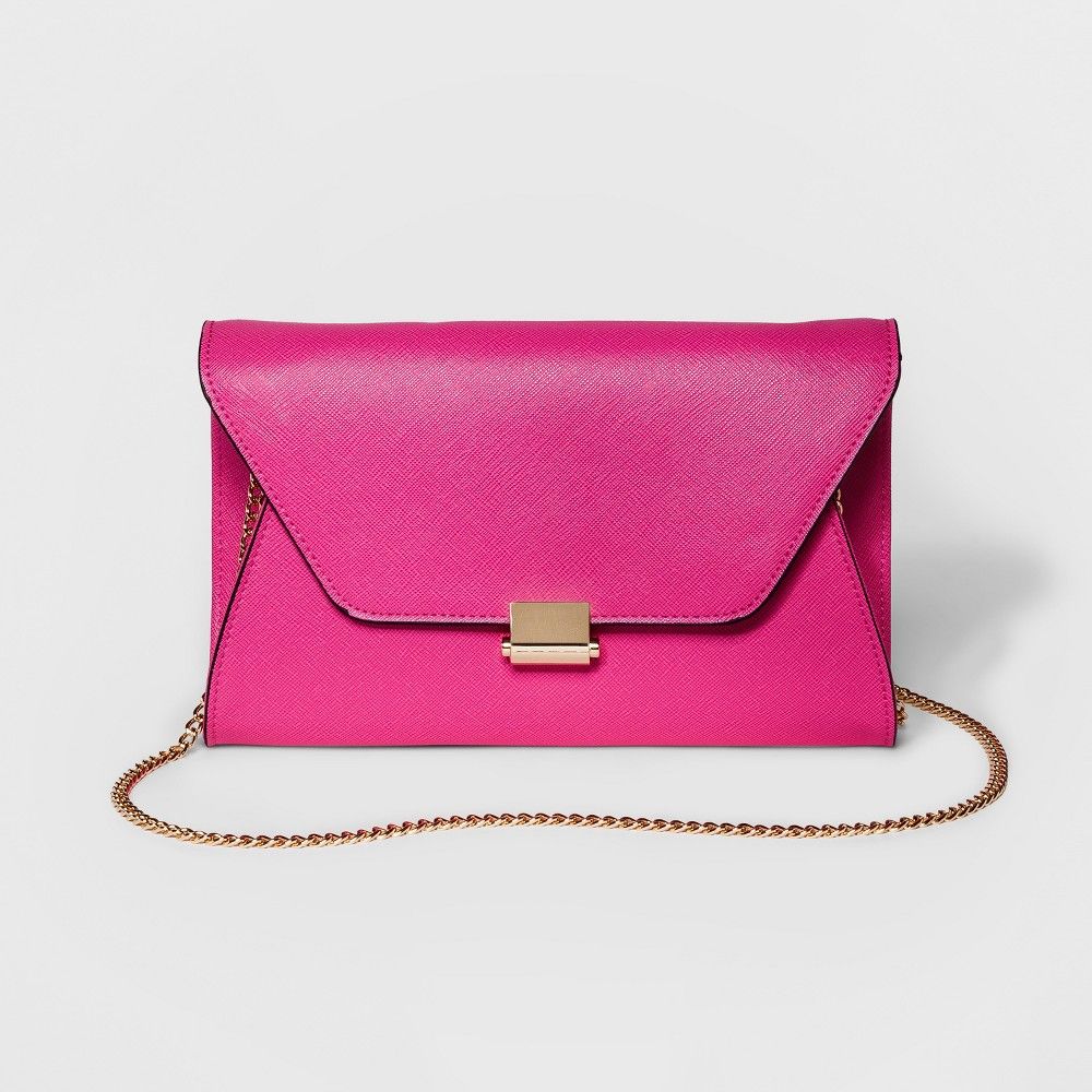 Envelope Clutch - A New Day Fuchsia (Pink), Women's | Target