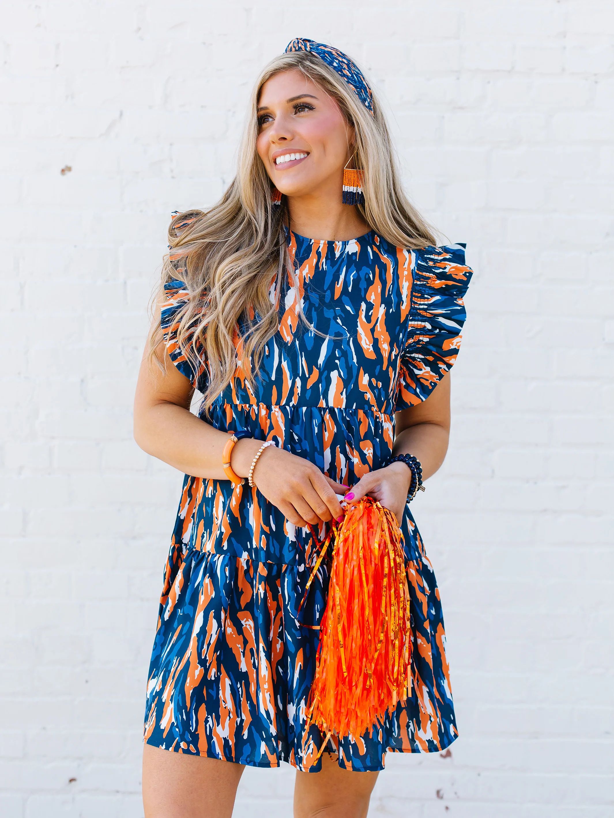 Everly Dress | Tiger Tail Navy | Michelle McDowell