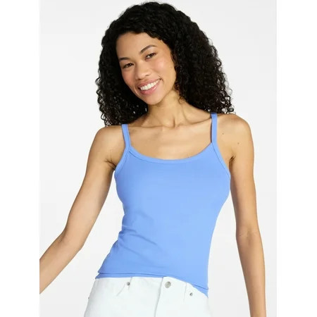No Boundaries Ribbed Cami Top, Women's XXS-XXL | Walmart (US)