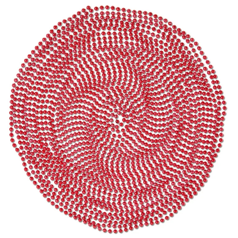 Plastic Metallic Bead Christmas Garland, Red, 18', by Holiday Time | Walmart (US)