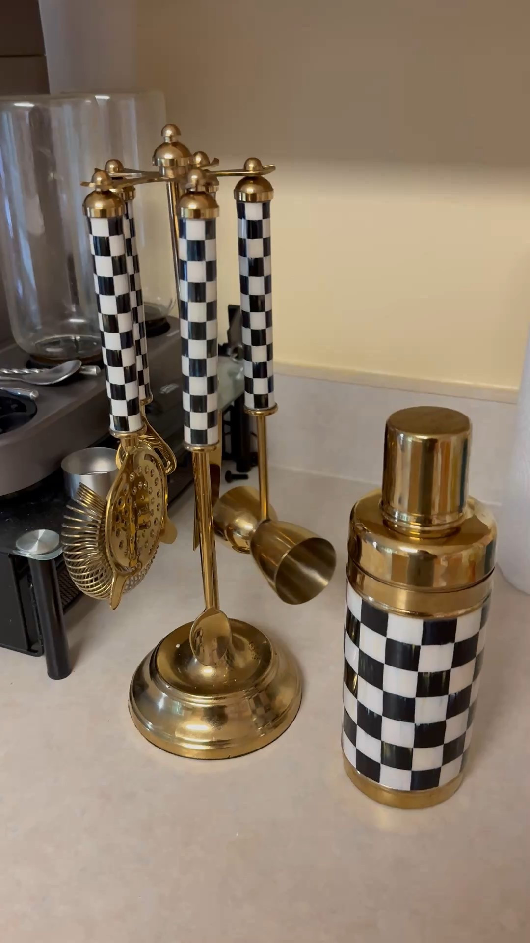 I love this bar set from Mackenzie Childs. It is so pretty and we use it often. It’s perfect for home decor or for practical use 

#LTKStyleTip #LTKHome
