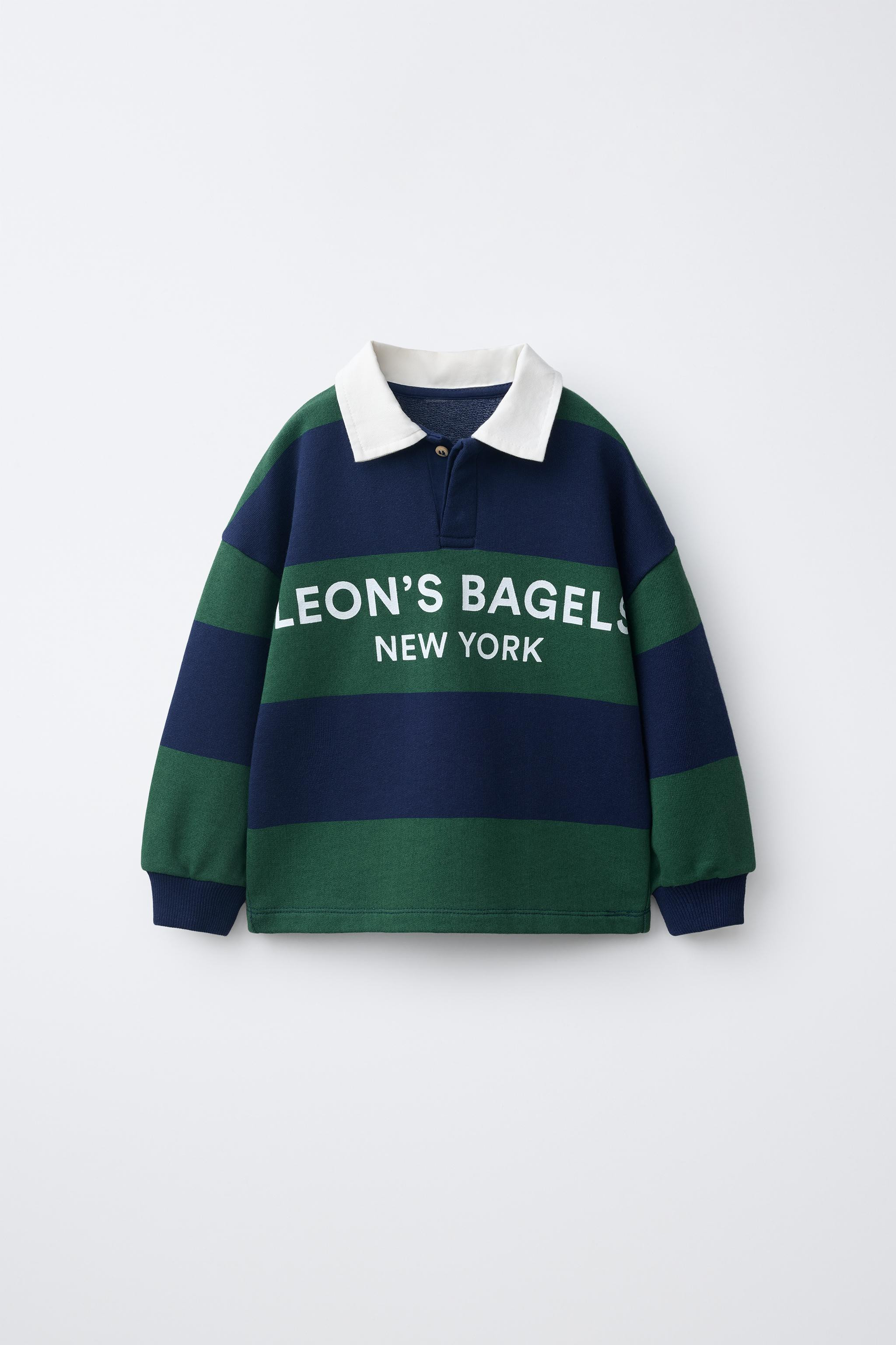LEON'S BAGELS \u00ae STRIPED POLO SHIRT | Zara US