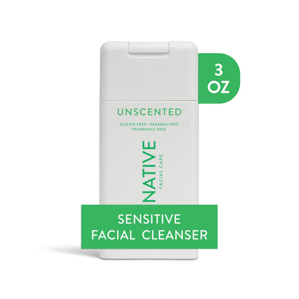 Native Sensitive Skin Mini Facial Cleanser - Unscented - 3 fl oz | Target