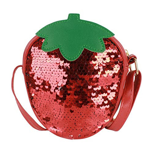 Goclothod Mini Handbag Fruit Cross-body Bag Summer Beach Purse (Strawberry) | Amazon (US)