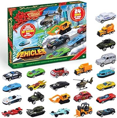 JOYIN 2020 Advent Calendar Kids Christmas 24 Days Countdown Calendar Toys for Kids with Diecast C... | Amazon (US)