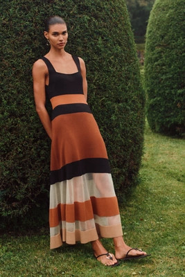 Maeve Sleeveless Blocked Sweater Dress | Anthropologie (US)