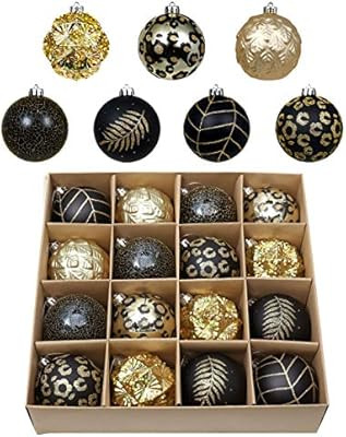 Valery Madelyn 16ct 80mm Halloween Christmas Ball Ornaments, Shatterproof Large Ornaments Balls f... | Amazon (US)