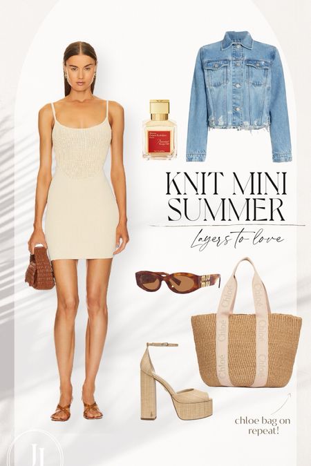 Summer mini 
Denim jacket
Chloe bag
Miu miu sunglasses
My perfume 

#LTKitbag #LTKSeasonal #LTKtravel