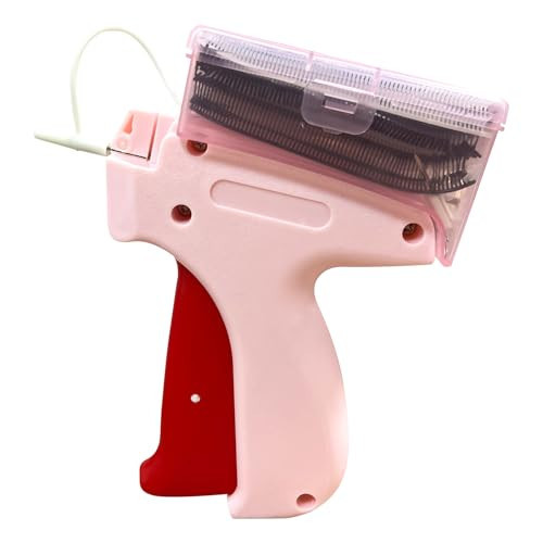 Fine Stitch Gun for Clothes, Pink Tagging Gun for Clothing, Stitchy Quick Clothing Fixer with 6 Fine Needles 400 Black & 400 White Micro Fasteners, Mini Sewing Machine with Store Box | Amazon (US)