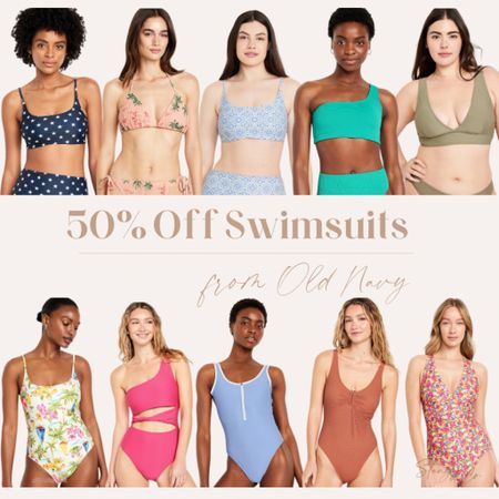 Save 50% - today only - on swimsuits from Old Navy! They have so many two piece bathing suits in a ton of styles, plus a variety of one pieces. 

Bikini, swimsuit, bathing suit, one-piece bathing suit, mom friendly bathing suit, tall friendly one piece  

#LTKfindsunder50 #LTKswim #LTKsalealert