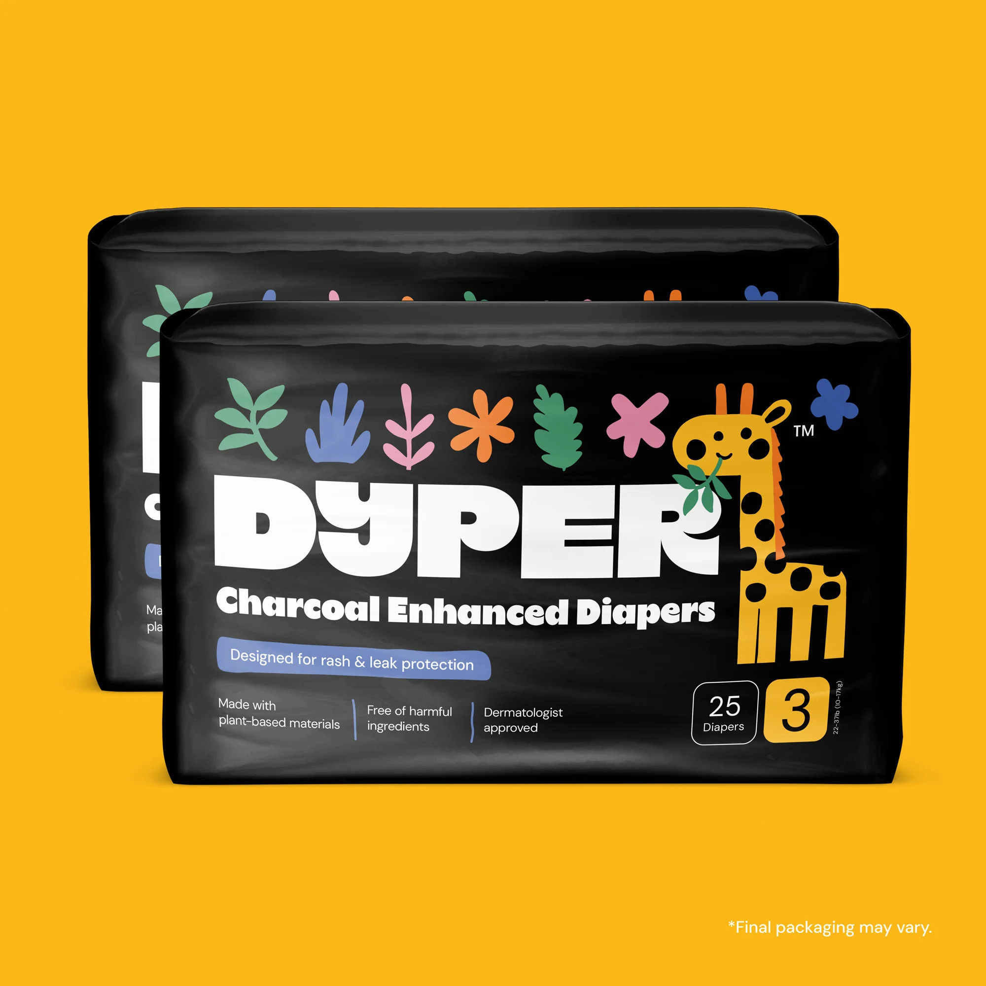 Charcoal Enhanced Diaper Multi-Pack | Dyper