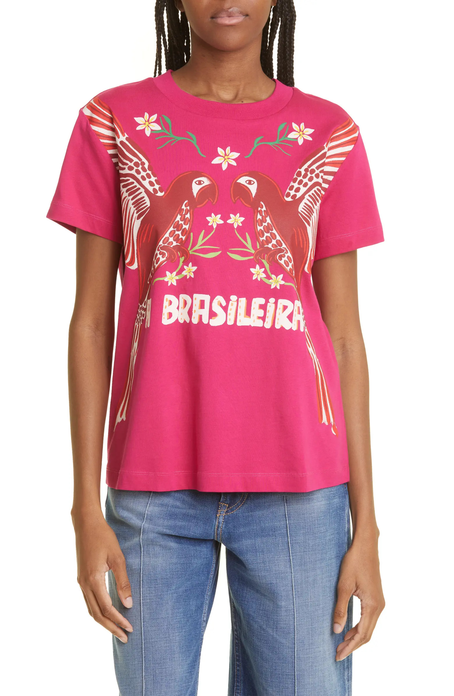 FARM Rio Pink Cotton Graphic T-Shirt | Nordstrom | Nordstrom