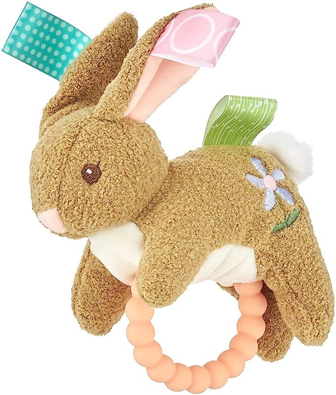 Taggies Teether Baby Rattle, 6", Harmony Bunny | Amazon (US)