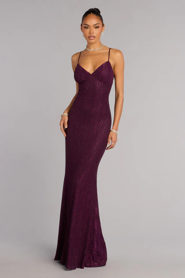 Skylar Rhinestone Tie Back Formal Dress | Windsor Stores