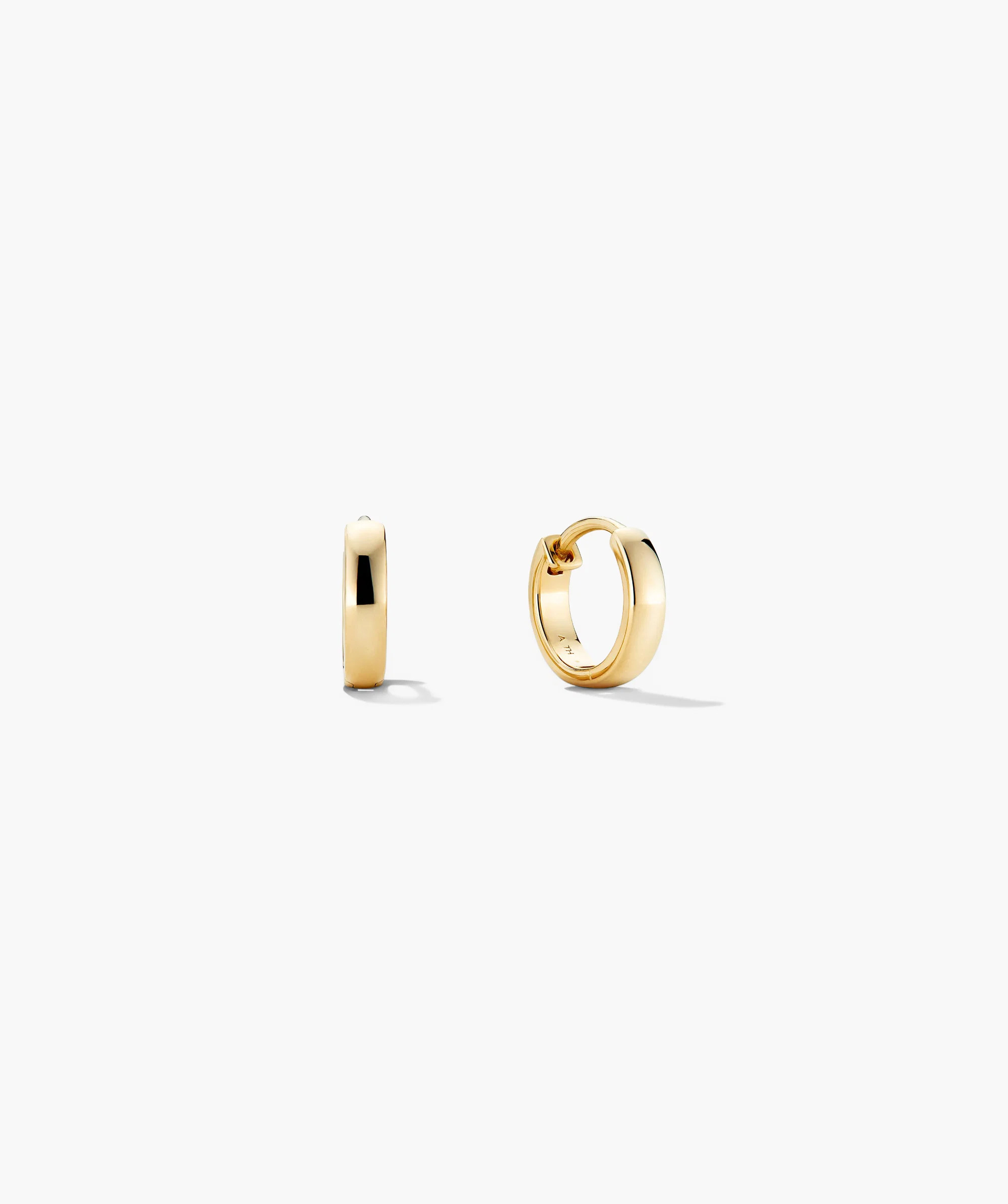 Bold Huggie Hoops | Mejuri Fine Crew