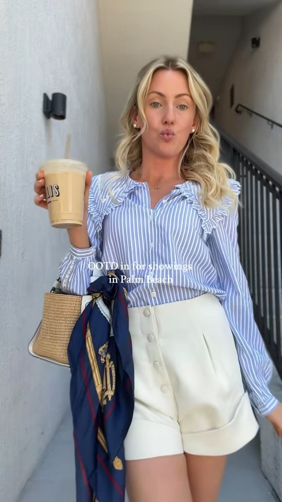 Perfectly Parisian blue stripe top & white classy shorts for Palm Beach!

#LTKFindsUnder50 #LTKSeasonal #LTKStyleTip
